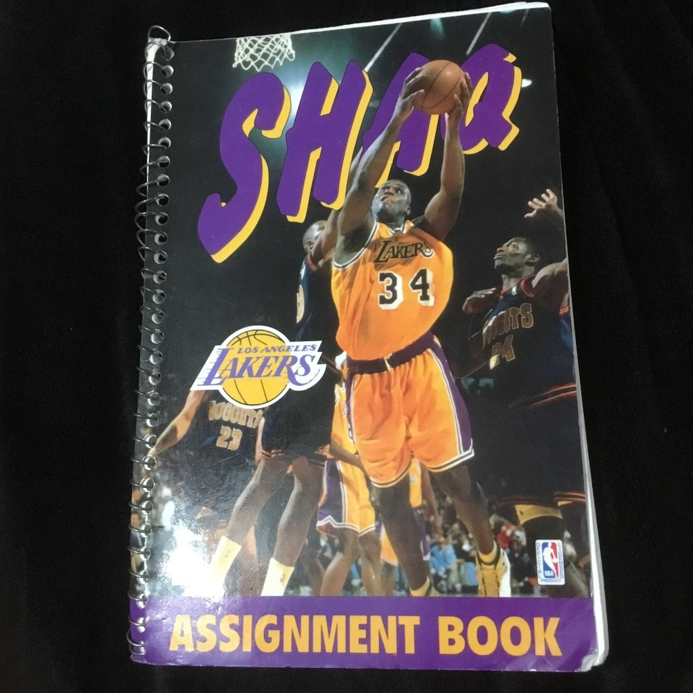 1997 Lakers Shaquille O’Neil (SHAQ) Assignment Book 48 Sheets (5 x7 1/2 in)
